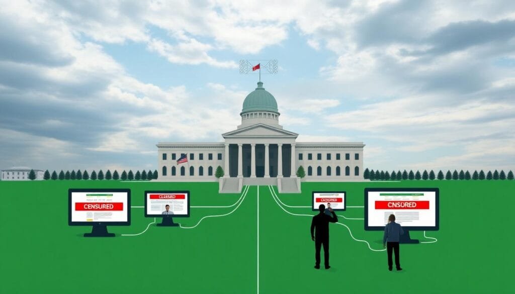 Turkmenistan’s Approach to Internet represented by a state-owned ISP monopoly controlling digital access and restricting content.